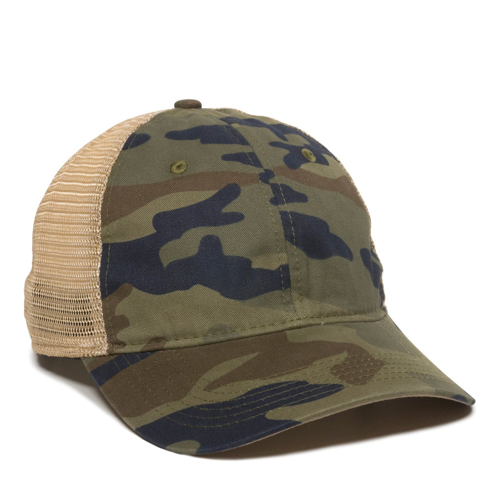 One Size Generic Camo/Tea Stain Outdoor Cap PWT-200M 