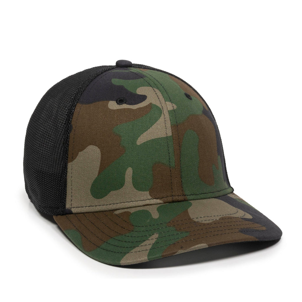 One Size Generic Camo/Black Outdoor Cap RGR-360M 