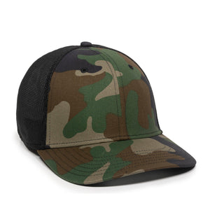 One Size Generic Camo/Black Outdoor Cap RGR-360M 