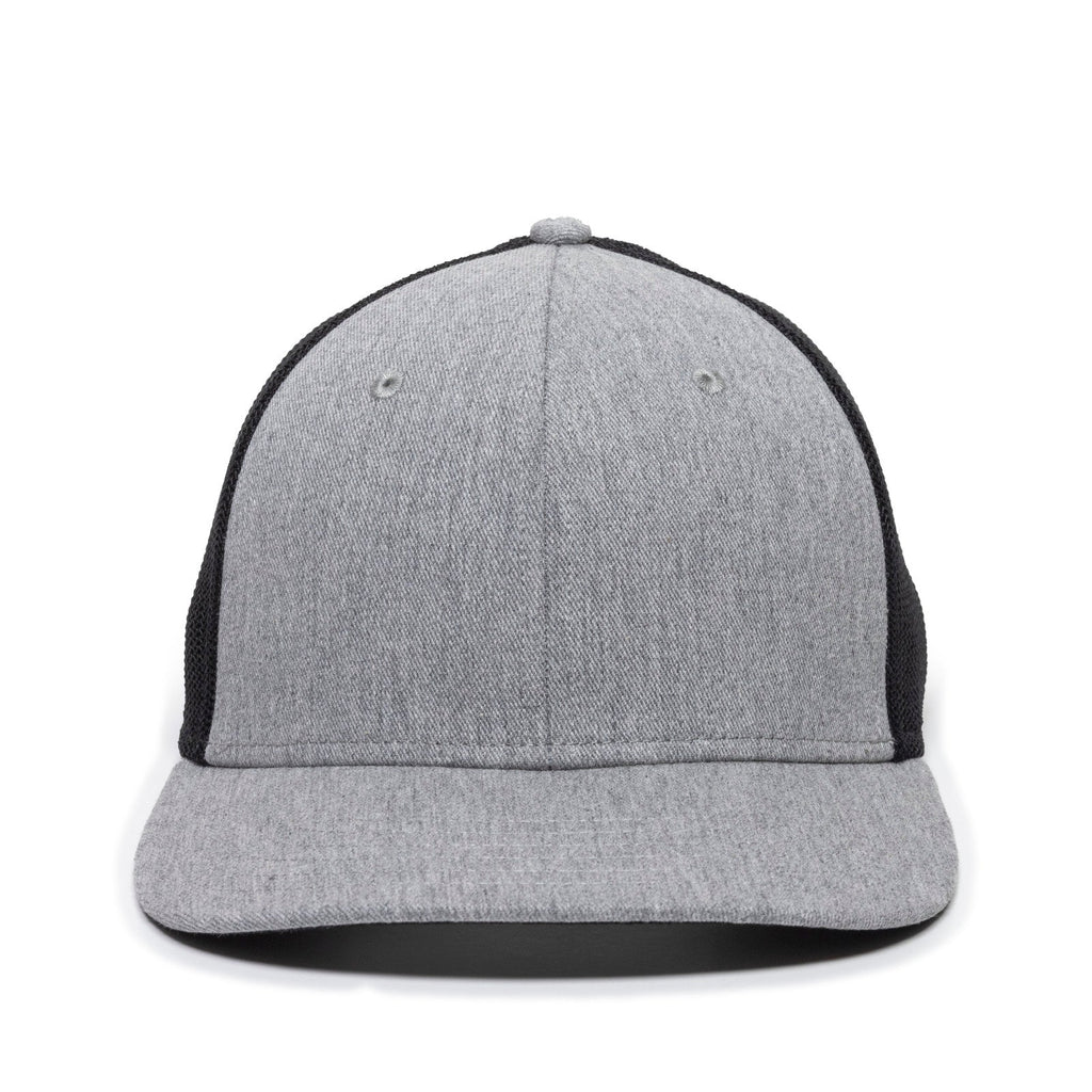 One Size Heathered Grey/Black Outdoor Cap RGR-360M 
