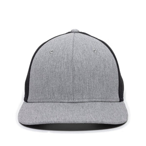 One Size Heathered Grey/Black Outdoor Cap RGR-360M 
