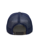 One Size Heathered Grey/Navy Outdoor Cap RGR-360M 