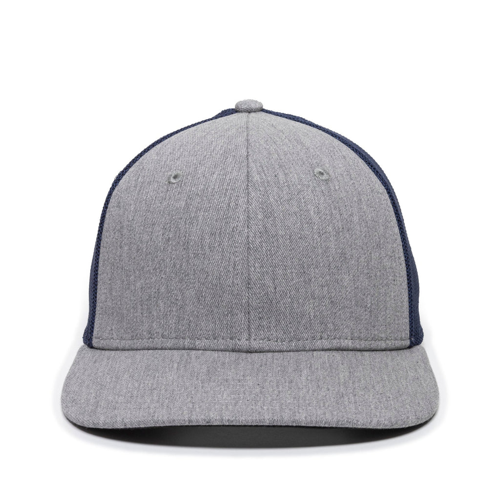 One Size Heathered Grey/Navy Outdoor Cap RGR-360M 