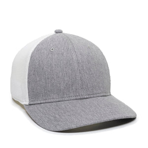 One Size Heathered Grey/White Outdoor Cap RGR-360M 