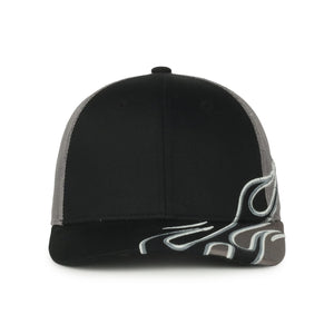 One Size Black/Dark Grey Outdoor Cap SKRRT-01 