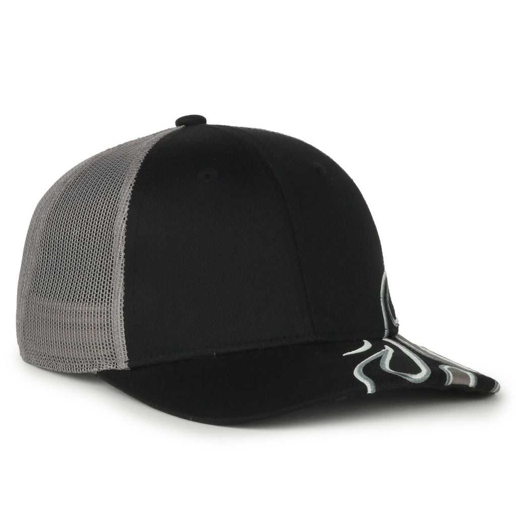 One Size Black/Dark Grey Outdoor Cap SKRRT-01 