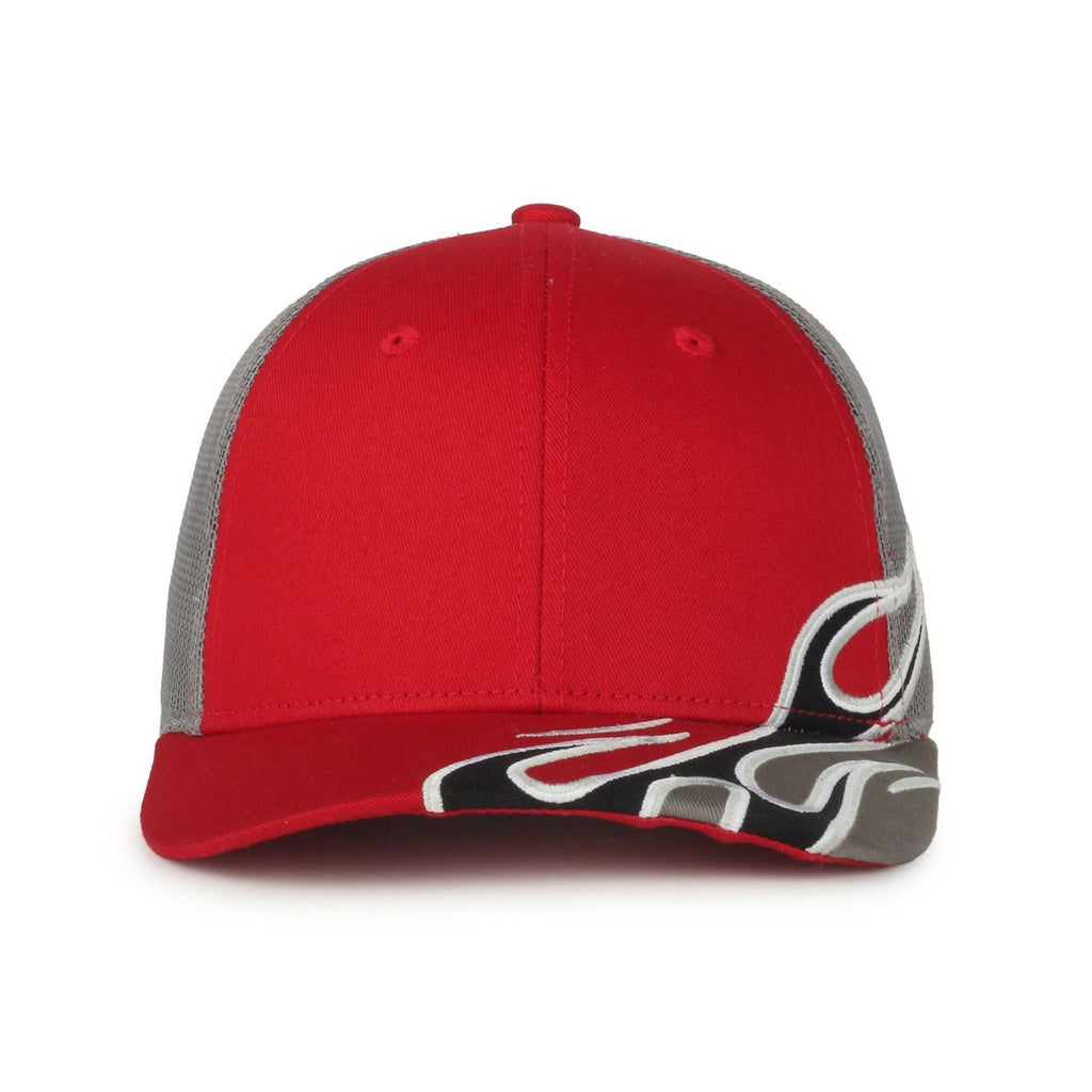 One Size Red/Dark Grey Outdoor Cap SKRRT-01 