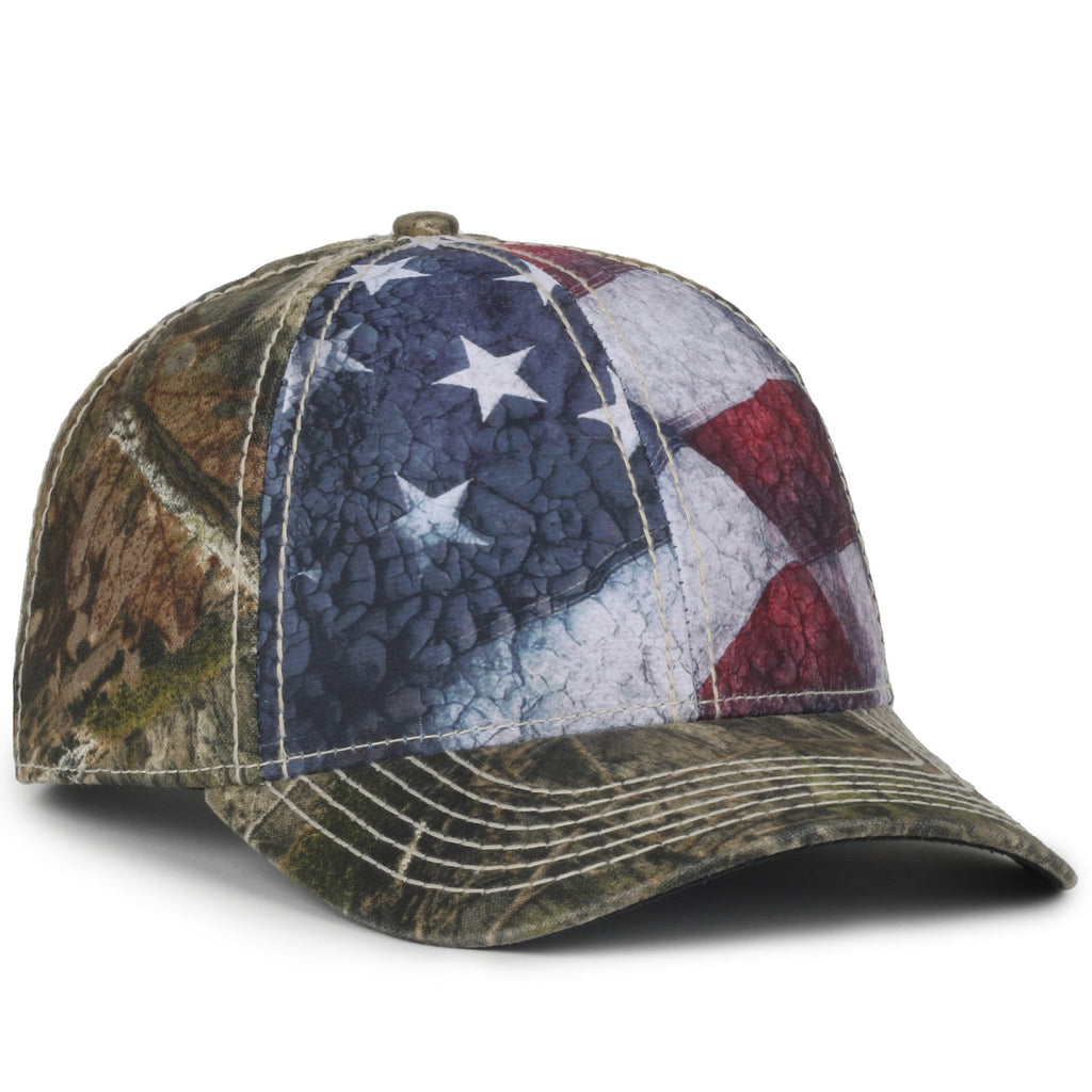 One Size Mossy Oak® Country DNA®/USA Outdoor Cap SUS-100 