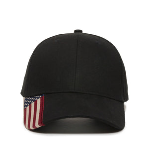 One Size Black Outdoor Cap USA-300 
