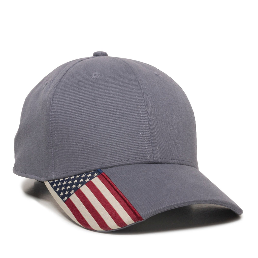 One Size Charcoal Outdoor Cap USA-300 