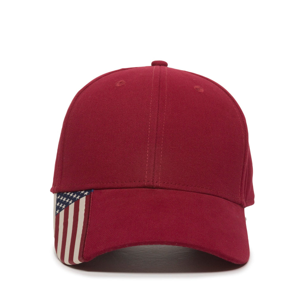 One Size Red Outdoor Cap USA-300 