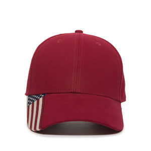 One Size Red Outdoor Cap USA-300 