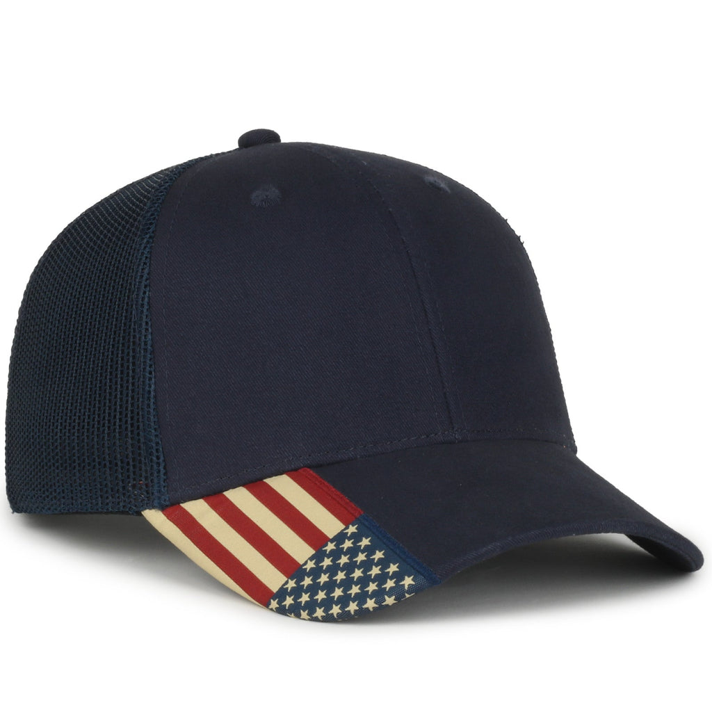 One Size Navy/Navy Outdoor Cap USA-300M 