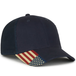 One Size Navy/Navy Outdoor Cap USA-300M 