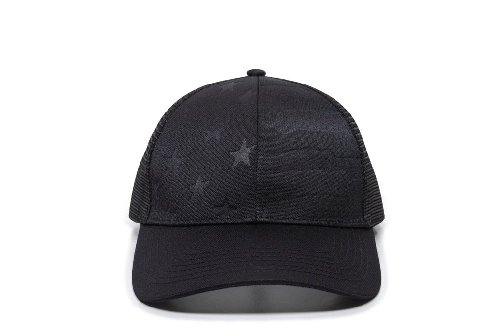 One Size Black/Black Outdoor Cap USA-751M 
