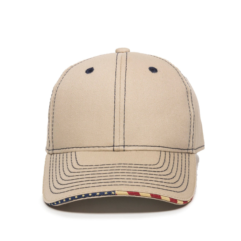 One Size Khaki Outdoor Cap USA-800 