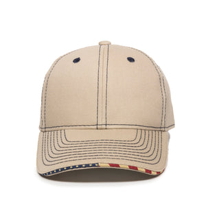 One Size Khaki Outdoor Cap USA-800 