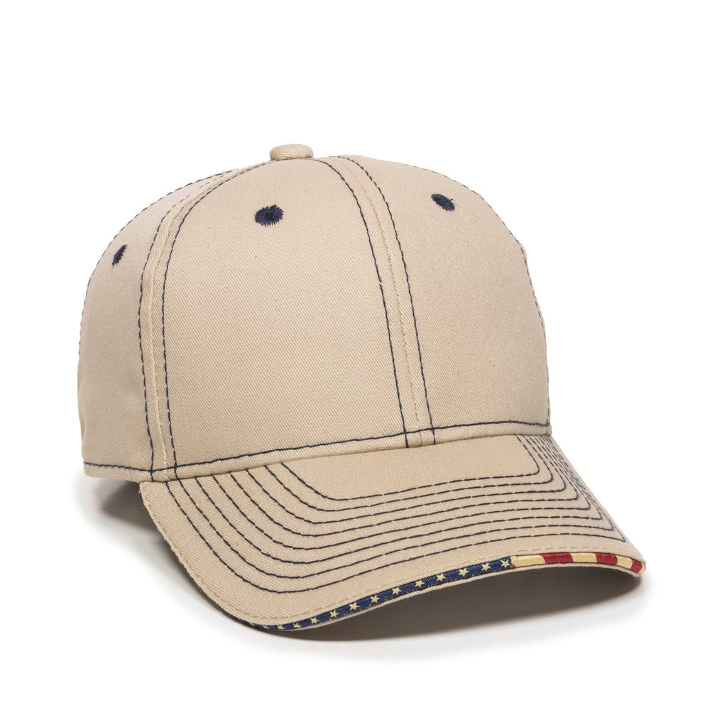 One Size Khaki Outdoor Cap USA-800 