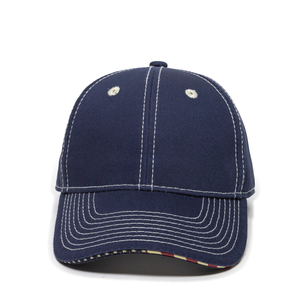 One Size Navy Outdoor Cap USA-800 
