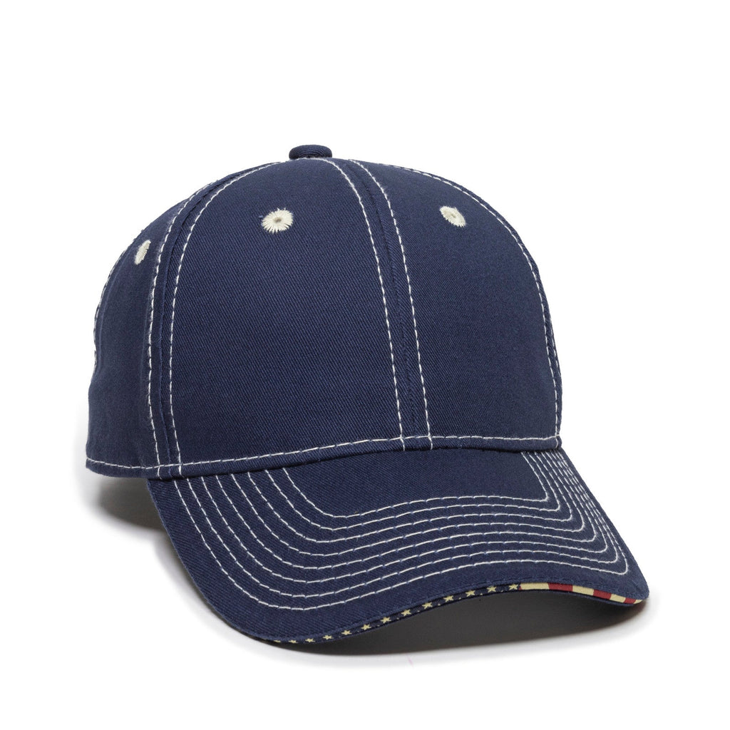 One Size Navy Outdoor Cap USA-800 