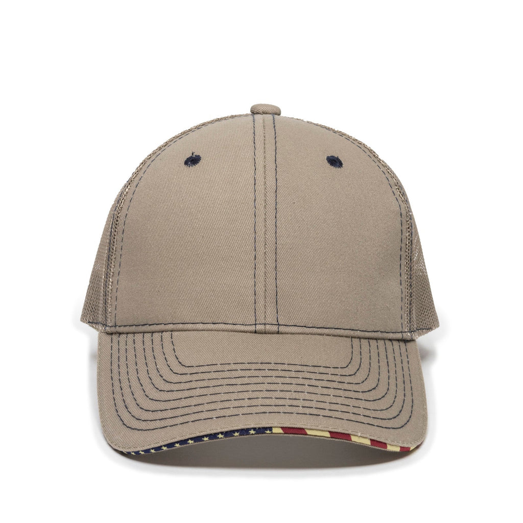 One Size Khaki Outdoor Cap USA-800M 
