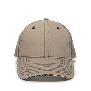 One Size Khaki Outdoor Cap USA-800M 