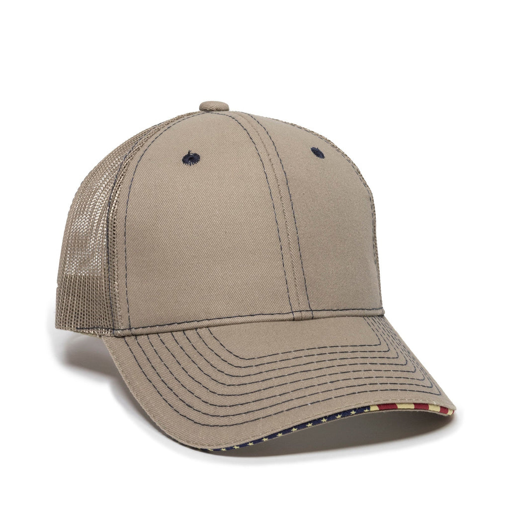 One Size Khaki Outdoor Cap USA-800M 