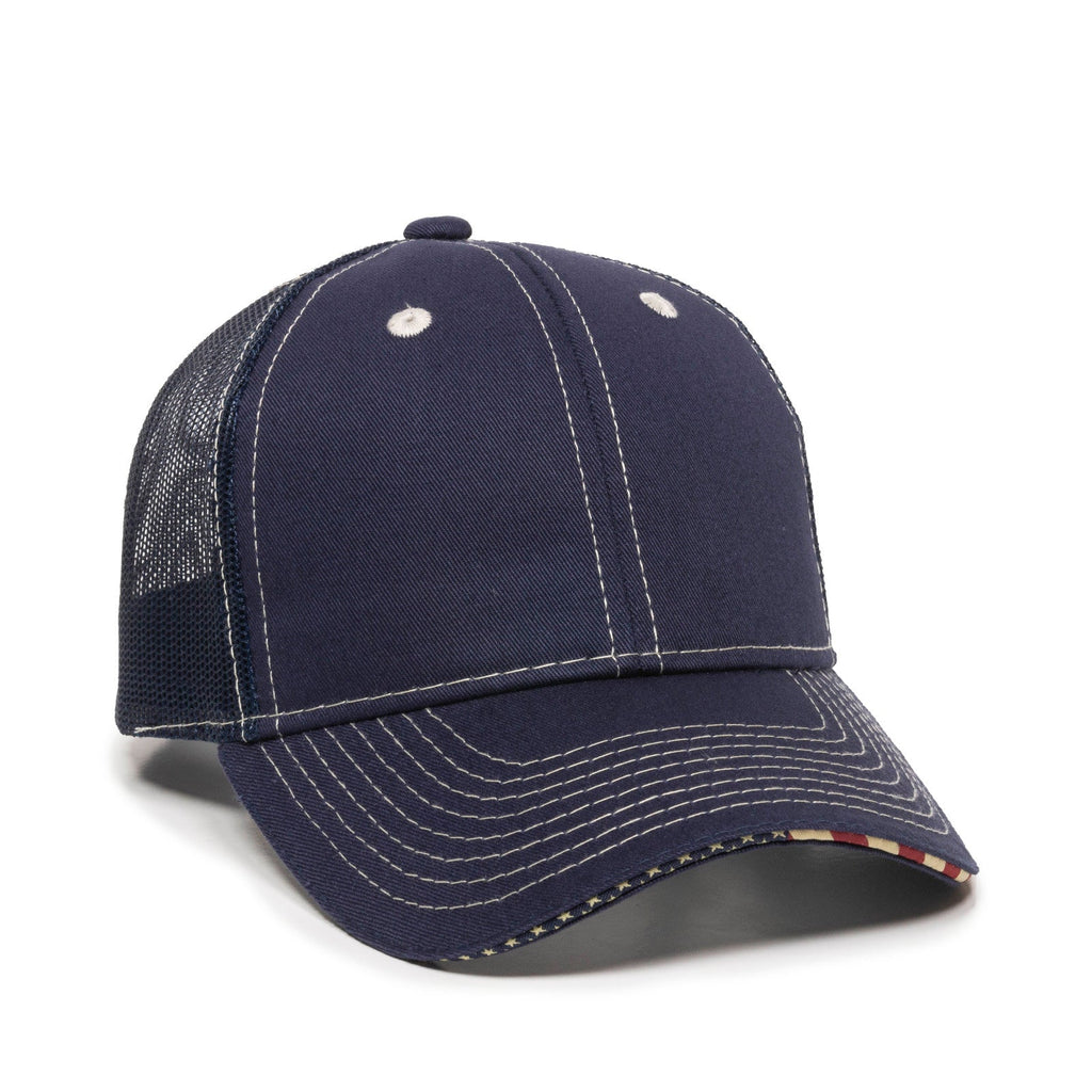 One Size Navy Outdoor Cap USA-800M 