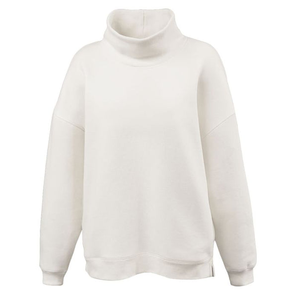 Pennant Sportswear 5483 Womens Oversize Mockneck Sweatshirt (Cream