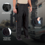 Waist 56 Inseam 37 Black Propper F5291 