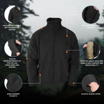 2XL Long Black Propper F5494 Fleece