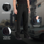 Women's 24 Unhemmed Black Propper F5907 