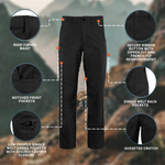 Women's 24 Unhemmed Black Propper F5922 