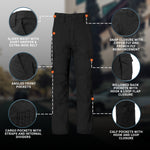 Women's 24 Unhemmed Black Propper F5924 