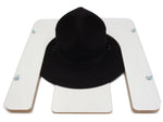 7-7/8" White Stratton Hats BRIMPRESS 