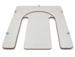 7-7/8" White Stratton Hats BRIMPRESS 