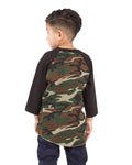 Youth X-Large Black/Camo Green Shaka Wear KR 