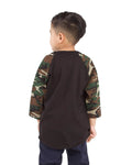 Youth X-Large Black/Camo Green Shaka Wear KR 