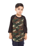 Youth X-Large Black/Camo Green Shaka Wear KR 