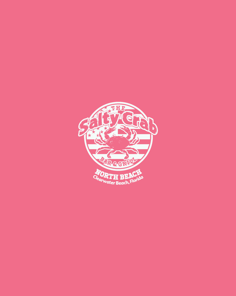3X-Large Coral Silk Beachside HG Salty Crab North Beach LOGO 