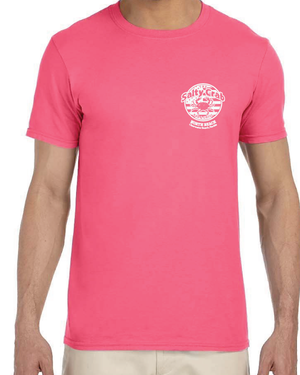 3X-Large Coral Silk Beachside HG Salty Crab North Beach LOGO 