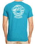 3X-Large Heather Galapagos Blue Beachside HG Salty Crab North Beach LOGO 