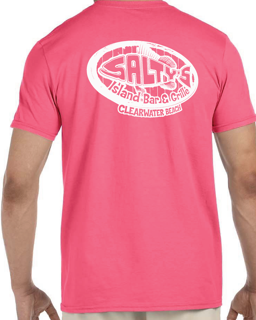 3X-Large Coral Silk Beachside HG Salty's Island LOGO 