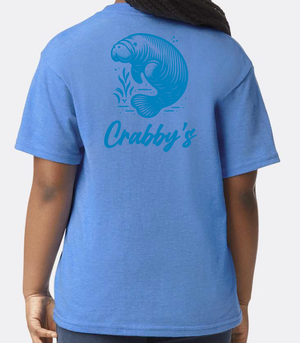 Youth X-Large Heather Royal Beachside HG Crabby's Coastal Manatee 