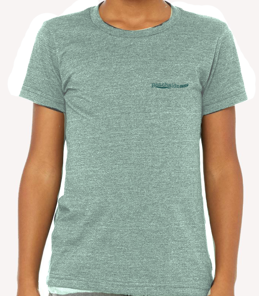 Youth X-Large Heather Dusty Blue Beachside HG Crabby's Coastal Turtle 